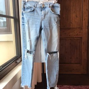 Zara slim boyfriend jean